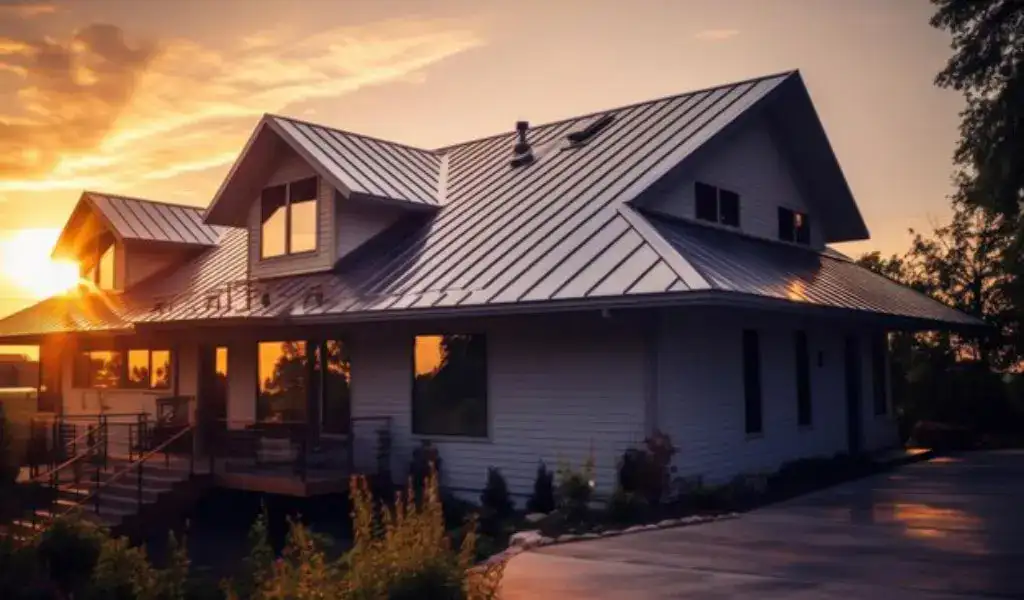 metal roof-installed